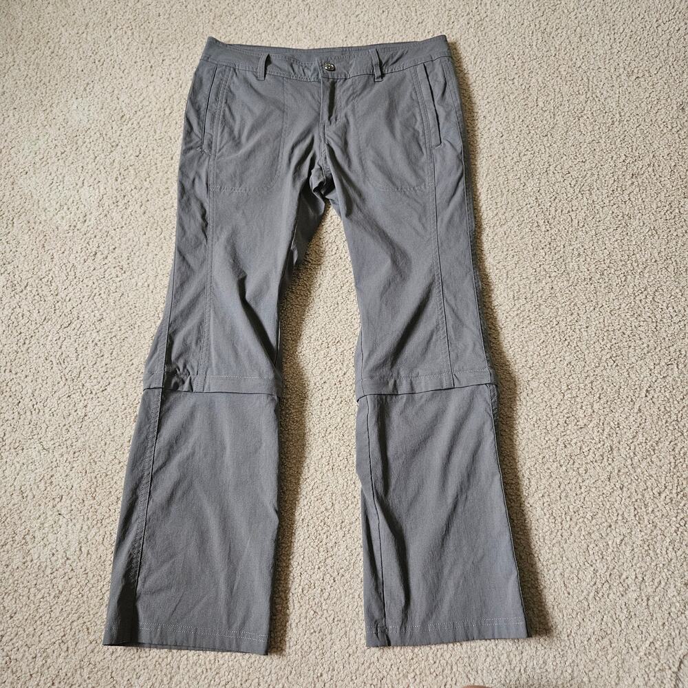 REI Zip Off Adventure Pants 8 Petite Dark Gray